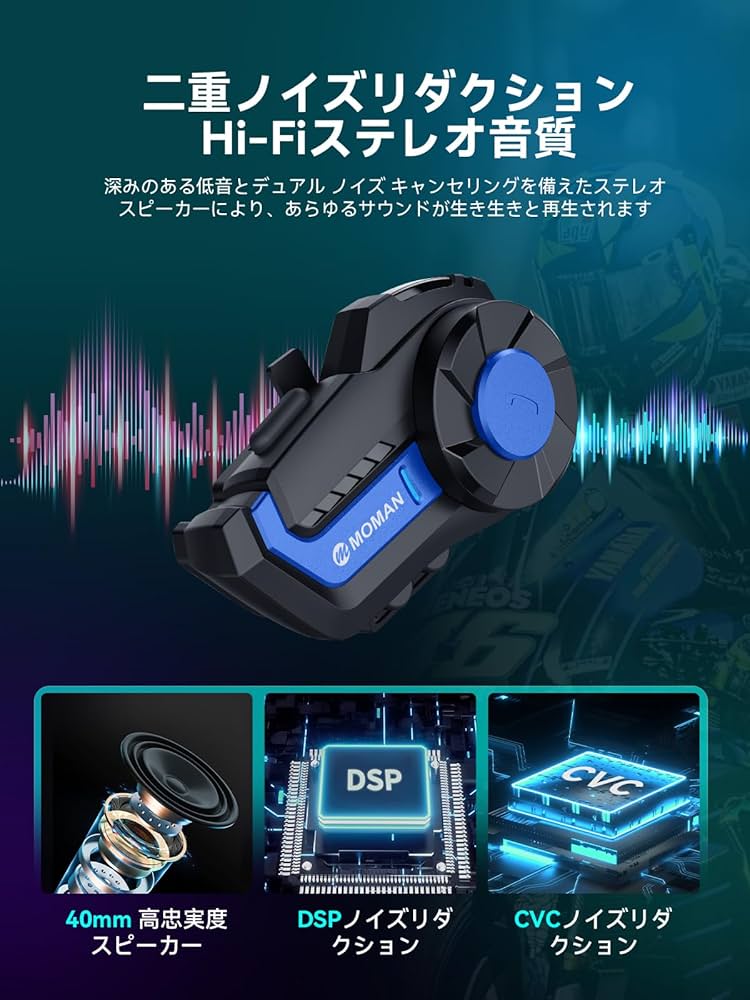 MOMAN H2 ヘルメット用インカム 41FleSG23GL._SS200_.jpg